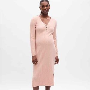Gap Maternity CashSoft Henley Midi Sweater Dress - new w/o tags, size small